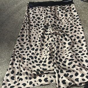 Leopard Print Midi Skirt